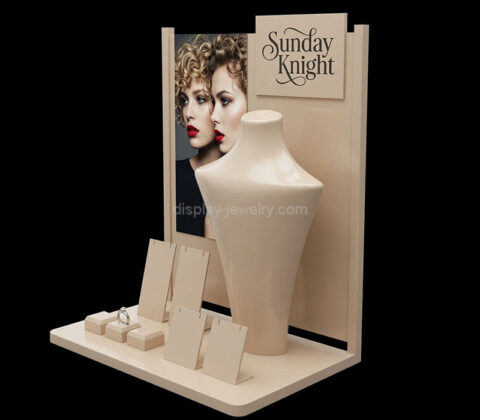 Custom acrylic trade show jewelry display stand