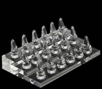 Custom acrylic 3 tiers finger ring display stand RDJ-500 Custom acrylic 3 tiers finger ring display stand