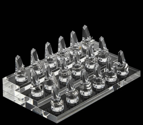 Custom acrylic 3 tiers finger ring display stand
