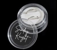 Custom round acrylic wedding ring display box with lid RDJ-502 Custom round acrylic wedding ring display box with lid