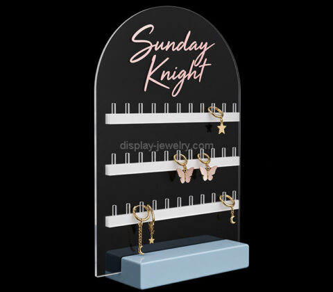 Custom acrylic trade show earring display stand