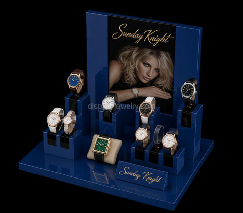Custom acrylic exhibition watches display stand