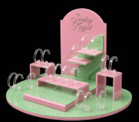 Custom acrylic trade show watches display riser stand WDJ-286 Custom acrylic trade show watches display riser stand