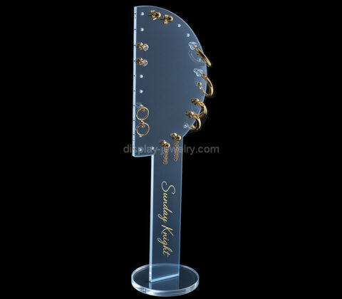 Custom half round acrylic earring display stand