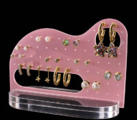 Custom acrylic retail earring display stand rack EDJ-765 Custom acrylic retail earring display stand rack