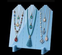 Custom acrylic retail necklace display rack NDJ-1043 Custom acrylic retail necklace display rack
