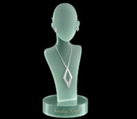 Custom acrylic cute jewelry display stand with base ODJ-337 Custom acrylic cute jewelry display stand with base
