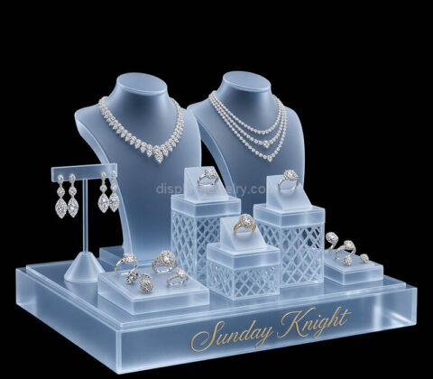 Custom acrylic retail jewelry display stand