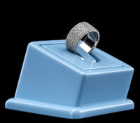 Custom acrylic retail ring holder block RDJ-512 Custom acrylic retail ring holder block