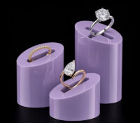 Custom round acrylic ring display blocks RDJ-513 Custom round acrylic ring display blocks