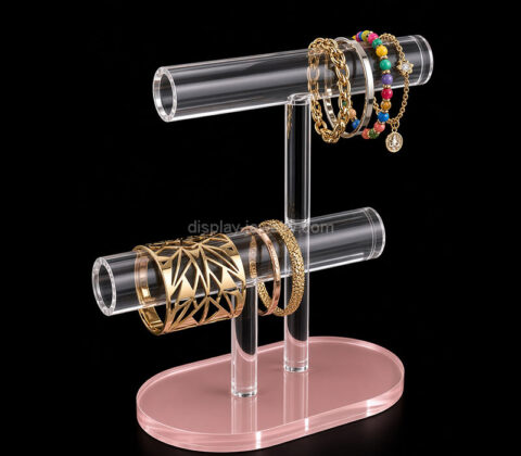 Custom acrylic T bar bracelet bangle stand holder