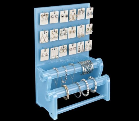 Custom acrylic earring T bar holder with stand rack
