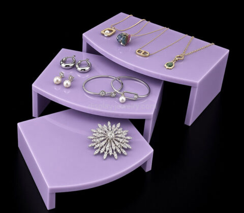 Custom jewelry display stand risers